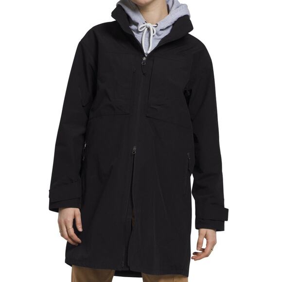 The North Face Trench Coat Size Large Womens TNF Black M66 Tech Full Zip - Picture 2 of 14